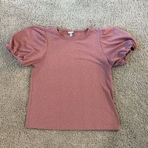 A New Day Women's Puff Sleeve Top - Pink